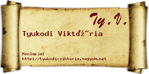 Tyukodi Viktória névjegykártya